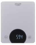 WAGA KUCHENNA - DO 10KG - LED ADLER AD 3173 SILvER