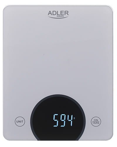 WAGA KUCHENNA - DO 10KG - LED ADLER AD 3173 SILvER WAGA KUCHENNA - DO 10KG - LED ADLER AD 3173 SILvER