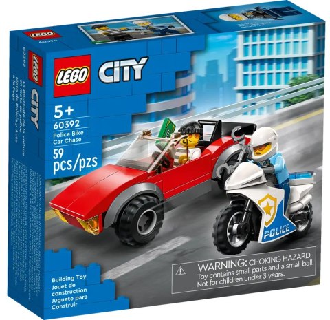 60392 - LEGO CITY - MOTOCYKL POLICYJNY - POŚCIG ZA SAMOCHODEM 60392 - LEGO CITY - MOTOCYKL POLICYJNY - POŚCIG ZA SAMOCHODEM