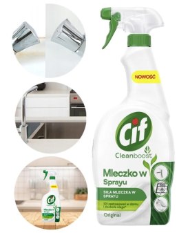 CIF CLEANBOOST MLECZKO W SPRAYU DO CZYSZCZENIA 750ML