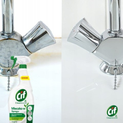 CIF CLEANBOOST MLECZKO W SPRAYU DO CZYSZCZENIA 750ML CIF CLEANBOOST MLECZKO W SPRAYU DO CZYSZCZENIA 750ML