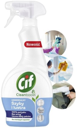 CIF CLEANBOOST UNIWERSALNY PŁYN DO SZYB I LUSTER 500ML
