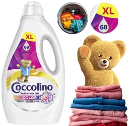 COCCOLINO COLOR XL ŻEL DO PRANIA KOLOROWYCH TKANIN 68 PRAń 2,72L