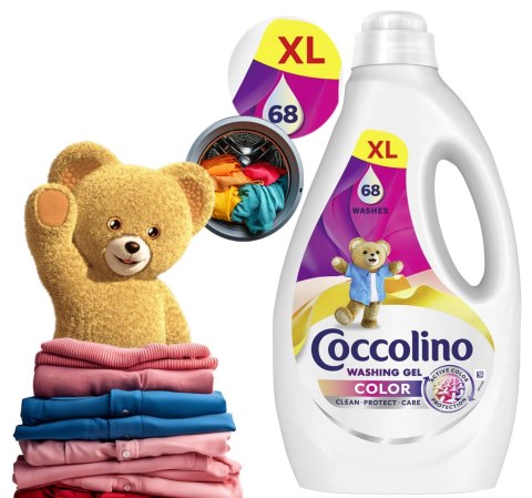COCCOLINO COLOR XL ŻEL DO PRANIA KOLOROWYCH TKANIN 68 PRAń 2,72L COCCOLINO COLOR XL ŻEL DO PRANIA KOLOROWYCH TKANIN 68 PRAń 2,72L