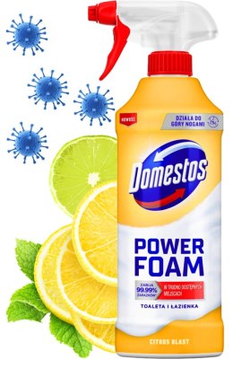 DOMESTOS POWER FOAM PIANA DO MYCIA TOALETY I ŁAZIENKI CITRUS BLAST 435ML