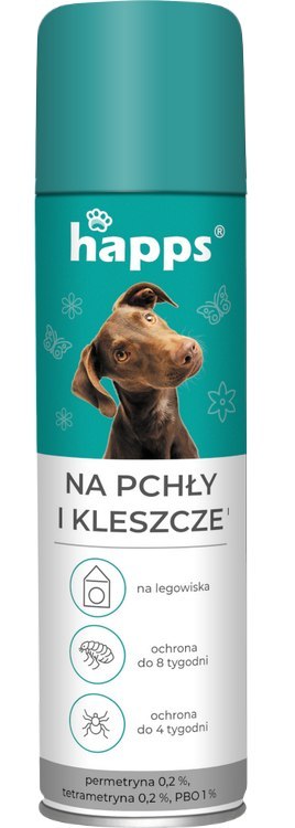 HAPPS - NA PCHŁY I KLESZCZE 250ML HAPPS - NA PCHŁY I KLESZCZE 250ML