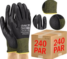 RĘKAWICE ROBOCZE CZARNE J-TIMIPOLI_BB - 240 PAR (10 - XL)