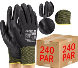 RĘKAWICE ROBOCZE CZARNE J-TIMIPOLI_BB - 240 PAR (10 - XL)