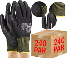 RĘKAWICE ROBOCZE CZARNE J-TIMIPOLI_BB - 240 PAR (9 - L)