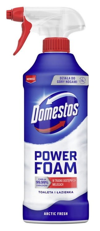 ZESTAW 3 x DOMESTOS POWER FOAM PIANA DO MYCIA TOALETY I ŁAZIENKI 435ML ZESTAW 3 x DOMESTOS POWER FOAM PIANA DO MYCIA TOALETY I ŁAZIENKI 435ML