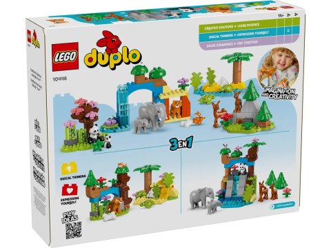 10446 - LEGO DUPLO - RODZINY DZIKICH ZWIERZĄT 3 W 1 10446 - LEGO DUPLO - RODZINY DZIKICH ZWIERZĄT 3 W 1
