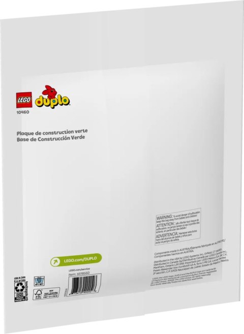 10460 - LEGO DUPLO - ZIELONA PŁYTKA KONSTRUKCYJNA 10460 - LEGO DUPLO - ZIELONA PŁYTKA KONSTRUKCYJNA
