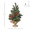 CHOINKA SZTUCZNA MINI Z OZDOBAMI 55 GAŁĘZI 50 CM PAKO 830-386