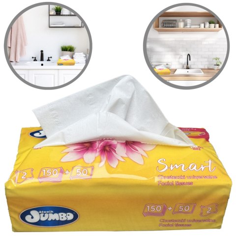 CHUSTECZKI UNIWERSALNE 200 SZT. SŁONIK JUMBO SMART FOLIA 2W - 25 OP. CHUSTECZKI UNIWERSALNE 200 SZT. SŁONIK JUMBO SMART FOLIA 2W - 25 OP.