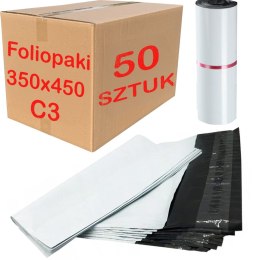 FOLIOPAKI KURIERSKIE BIAŁE C3 350x450MM - 50 SZT.