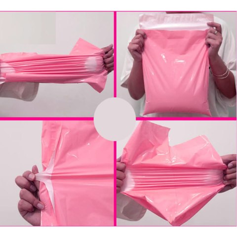 FOLIOPAKI KURIERSKIE RÓŻOWE A3 310x420MM - 100 SZT.