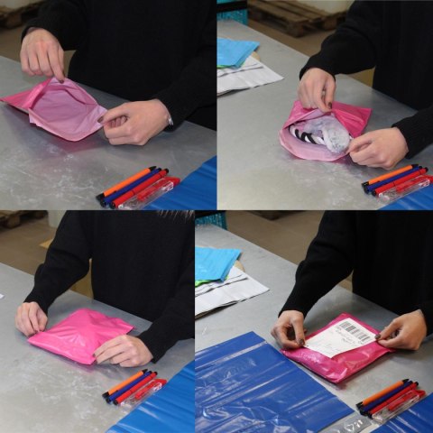 FOLIOPAKI KURIERSKIE RÓŻOWE A3 310x420MM - 50 SZT.