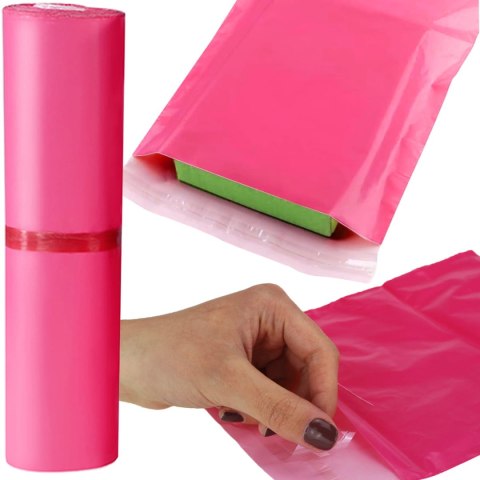 FOLIOPAKI KURIERSKIE RÓŻOWE B4 260x350MM - 1000 SZT.