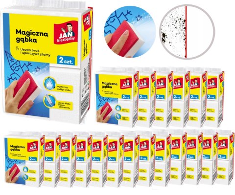 JAN NIEZBĘDNY MAGICZNA GĄBKA 40 SZT. JAN NIEZBĘDNY MAGICZNA GĄBKA 40 SZT.