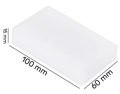 MAGICZNA GĄBKA 100x60x15MM - 1 SZT. MAGICZNA GĄBKA 100x60x15MM - 1 SZT.