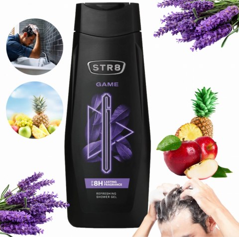 STR8 ŻEL POD PRYSZNIC 400ML GAME STR8 ŻEL POD PRYSZNIC 400ML GAME