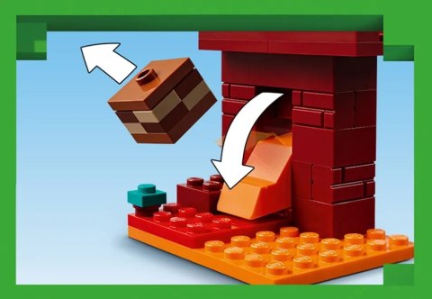 21266 - LEGO MINECRAFT - BITWA NA MOŚCIE NETHERU 21266 - LEGO MINECRAFT - BITWA NA MOŚCIE NETHERU