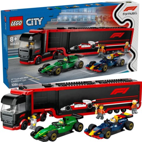 60445 - LEGO CITY - F1® CIĘŻARÓWKA Z BOLIDAMI RB20 I AMR24 F1® 60445 - LEGO CITY - F1® CIĘŻARÓWKA Z BOLIDAMI RB20 I AMR24 F1®
