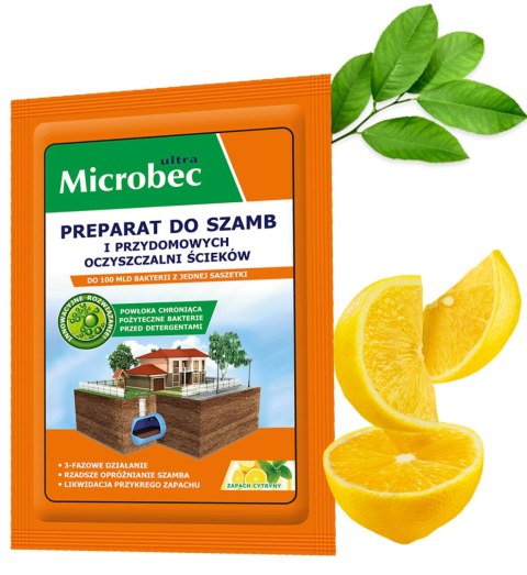 BROS - MICROBEC ULTRA 25G ZAPACH CYTRYNY - PREPARAT DO SZAMB - 1 SZT. BROS - MICROBEC ULTRA 25G ZAPACH CYTRYNY - PREPARAT DO SZAMB - 1 SZT.