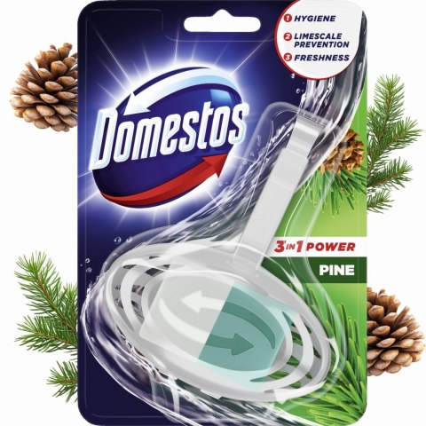 DOMESTOS KOSTKA TOALETOWA WC 3W1 POWER PINE 35G DOMESTOS KOSTKA TOALETOWA WC 3W1 POWER PINE 35G