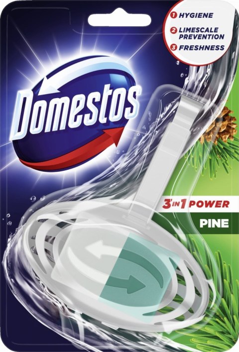 DOMESTOS KOSTKA TOALETOWA WC 3W1 POWER PINE 35G DOMESTOS KOSTKA TOALETOWA WC 3W1 POWER PINE 35G