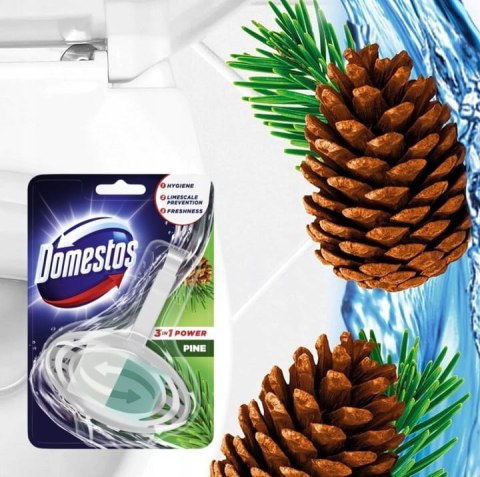 DOMESTOS KOSTKA TOALETOWA WC 3W1 POWER PINE 35G DOMESTOS KOSTKA TOALETOWA WC 3W1 POWER PINE 35G