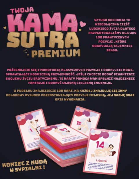 GRA KARCIANA DLA DOROSŁYCH - TWOJA KAMASUTRA PREMIUM GRA KARCIANA DLA DOROSŁYCH - TWOJA KAMASUTRA PREMIUM