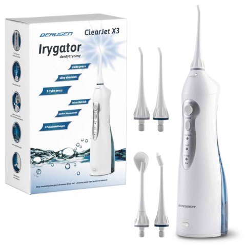 IRYGATOR DENTYSTYCZNY BEZPRZEWODOWY BERDSEN CLEARJET X3 IRYGATOR DENTYSTYCZNY BEZPRZEWODOWY BERDSEN CLEARJET X3