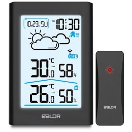 STACJA POGODOWA Z WYŚWIETLACZEM BD-911 CZARNA