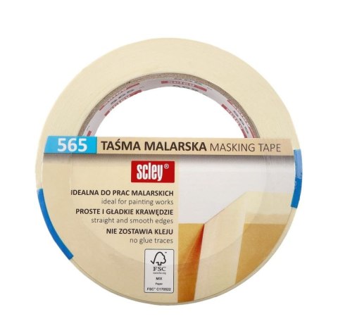 Taśma maskująca Scley 38mm x 50m *565* do odcinania kolorów Taśma maskująca Scley 38mm x 50m *565* do odcinania kolorów