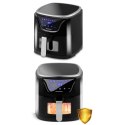 FRYTKOWNICA BEZTŁUSZCZOWA AIR FRYER BD-652 CZARNO-SREBRNA