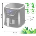 FRYTKOWNICA BEZTŁUSZCZOWA AIR FRYER BD-652 CZARNO-SREBRNA