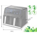 FRYTKOWNICA BEZTŁUSZCZOWA AIR FRYER BD-653 CZARNO-SREBRNA