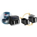 FRYTKOWNICA BEZTŁUSZCZOWA AIR FRYER BD-653 CZARNO-SREBRNA