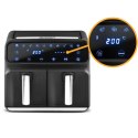 FRYTKOWNICA BEZTŁUSZCZOWA AIR FRYER BD-653 CZARNO-SREBRNA