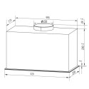OKAP KUCHENNY 52 CM CZARNY BERDSEN BT-239