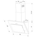 OKAP KUCHENNY KOMINOWY 60 CM BERDSEN BT-215 CZARNY