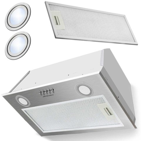 OKAP KUCHENNY PODSZAFKOWY 60 CM INOX BE-50 OKAP KUCHENNY PODSZAFKOWY 60 CM INOX BE-50
