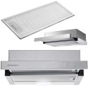 OKAP KUCHENNY TELESKOPOWY 50CM INOX BT-233