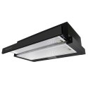 OKAP KUCHENNY TELESKOPOWY 50CM CZARNY BT-234