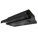 OKAP KUCHENNY TELESKOPOWY 50CM CZARNY BT-238