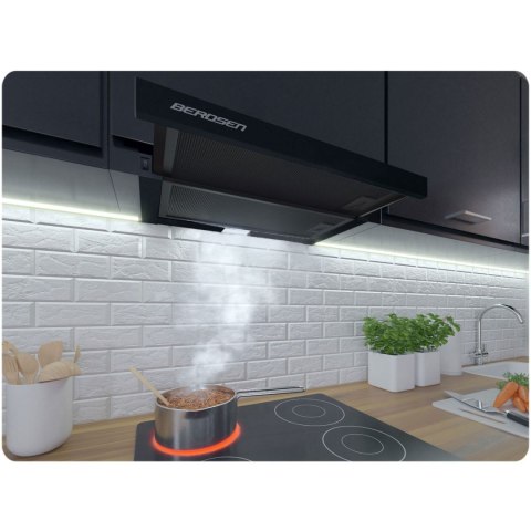OKAP KUCHENNY TELESKOPOWY 50CM CZARNY BT-238 OKAP KUCHENNY TELESKOPOWY 50CM CZARNY BT-238