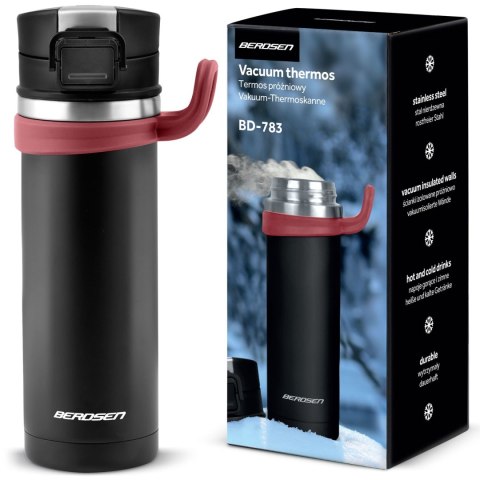 TERMOS PRÓŻNIOWY 450 ML BD-783 CZARNY TERMOS PRÓŻNIOWY 450 ML BD-783 CZARNY