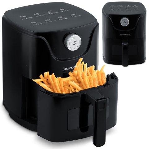 FRYTKOWNICA BEZTŁUSZCZOWA AIR FRYER BERDSEN BD-654 CZARNA