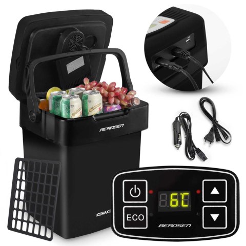 LODÓWKA TURYSTYCZNA BERDSEN ICEMAX 29 LITRY TRYB ECO - CZARNA LODÓWKA TURYSTYCZNA BERDSEN ICEMAX 29 LITRY TRYB ECO - CZARNA